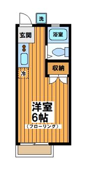 ヒラマツハイツの間取り画像