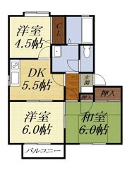 プラースⅡの間取り画像