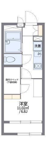 レオパレスリュエルの間取り画像