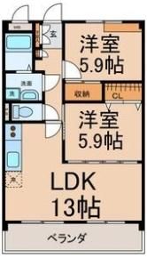 リヴェール ドミールの間取り画像