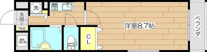 M＆Mウメダイーストの間取り画像