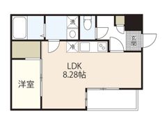 セブンプロート江波東の間取り画像