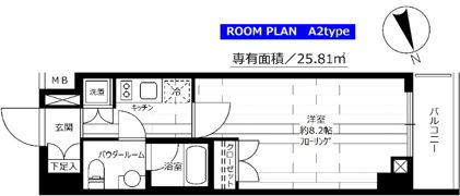 グランドコンシェルジュ広尾の間取り画像