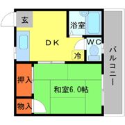 輝サンライフの間取り画像