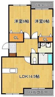 レイクサイドプリンスの間取り画像