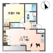 桜花館 五条の間取り画像