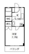 島野ハイツの間取り画像