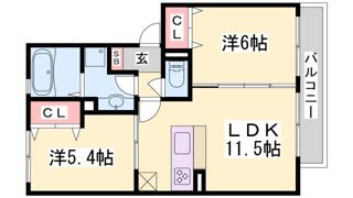栖2の間取り画像