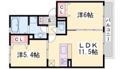 栖2の間取り画像