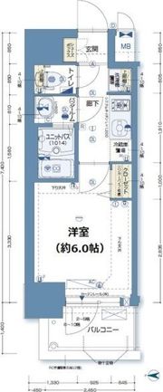 グランカリテ北梅田の間取り画像