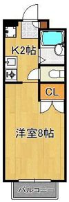 ミラノアパートメントコムラIIの間取り画像