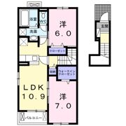 サクライン方保田 Ⅱの間取り画像