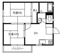 サンハイツ廣木の間取り画像