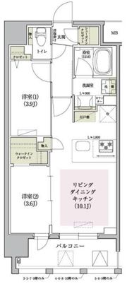 アーバネックス大阪天満宮IIの間取り画像