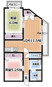 サニーコート石橋の間取り画像