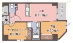 インテグレイト夕陽ヶ丘の間取り画像