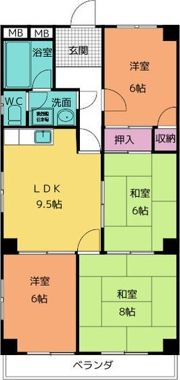 メゾン平池下の間取り画像