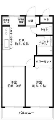 コーポ・ナッツ成田の間取り画像