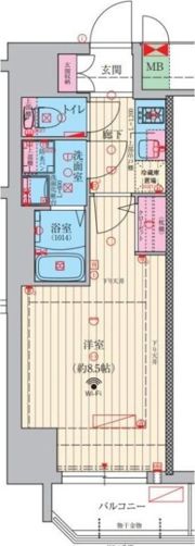 ファーストフィオーレ江坂ネクシスの間取り画像