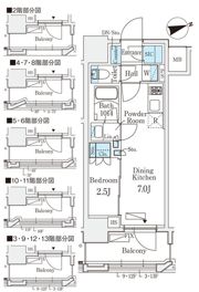 リビオメゾン御茶ノ水EASTの間取り画像