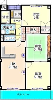 アカンサス二番館の間取り画像