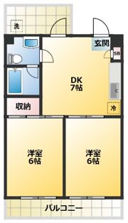 フォンテーヌ中野の間取り画像