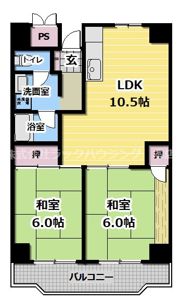 日宝ライフ放出西の間取り画像