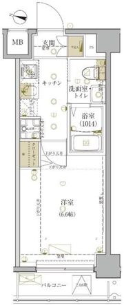 GROWS NISHI YOKOHAMAⅡの間取り画像