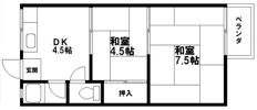 リバティーアパートの間取り画像