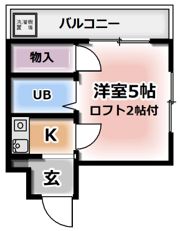 レオパレス21寝屋川第三の間取り画像