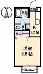 杉乃子ハイムの間取り画像