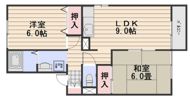 セジュール浜野B棟の間取り画像