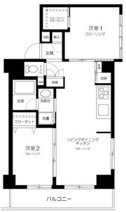 コーヅ白金台の間取り画像