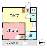 倉敷イーストコーポの間取り画像