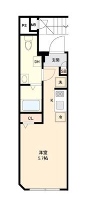 タスキsmart浅草橋の間取り画像