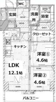 シティコート目黒4号棟の間取り画像