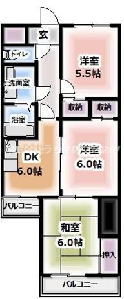 リバーサイド仁和寺の間取り画像