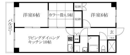 クオリティーハイツ尾崎の間取り画像