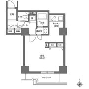 文京グリーンコートビュータワー本駒込の間取り画像