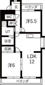 マンション遠山の間取り画像