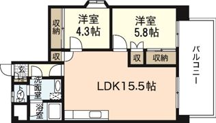 第二タウン皆賀の間取り画像