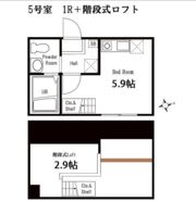 ハーミットクラブハウス三ッ沢南町Ⅱの間取り画像