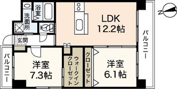 桜レジデンス横川の間取り画像