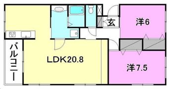 北持田館の間取り画像
