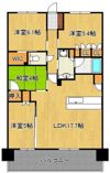 リビオ鉄王 304号室の間取り画像