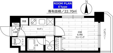 ステージファースト白山Ⅱの間取り画像