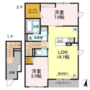 レグルス B棟の間取り画像