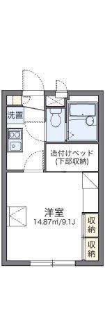 レオパレスZⅠの間取り画像