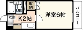 シャトー三滝の間取り画像