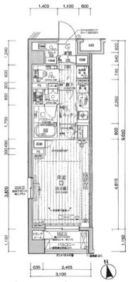 パレステージ文京江戸川橋の間取り画像